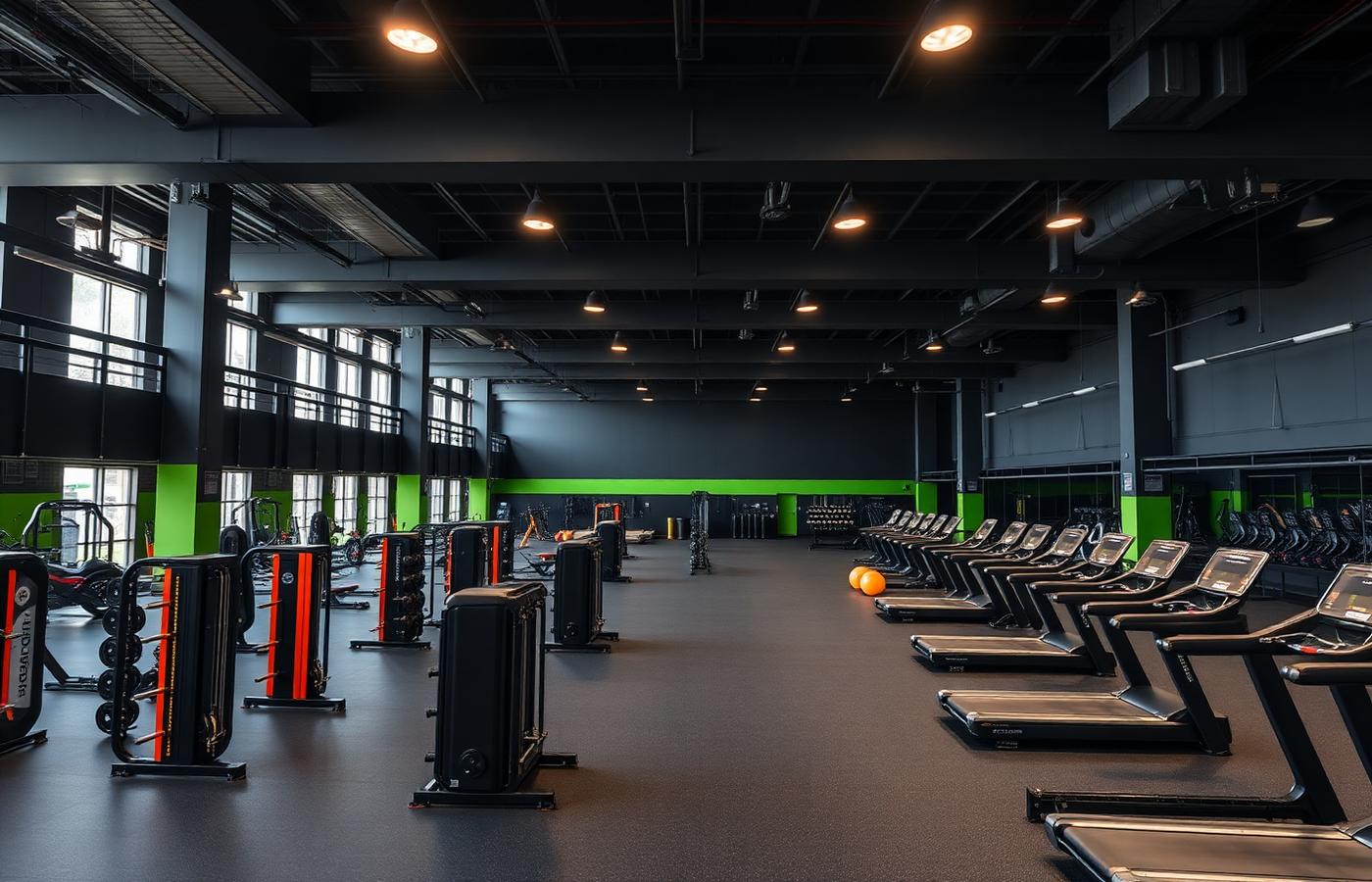 Commercial gym floor fitted by Swarasya Life